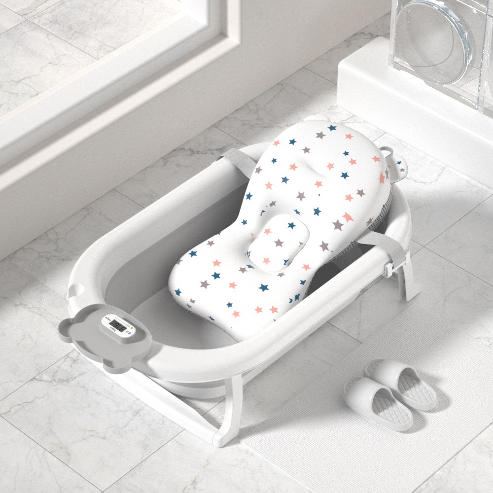 Baños de baño para bebés 0-6 años recién nacido plegable para bebés niños grande con termómetro Amazon