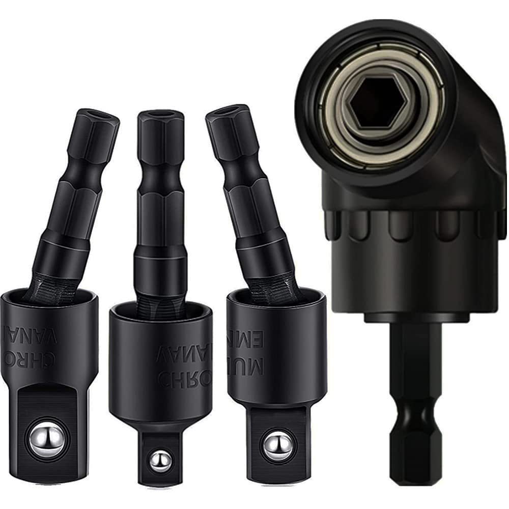 Ennegrecimiento 360 grados de rotación de cabeza cuadrada mango hexagonal manga biela lote de aire eléctrica manga de conexión varilla de conversión