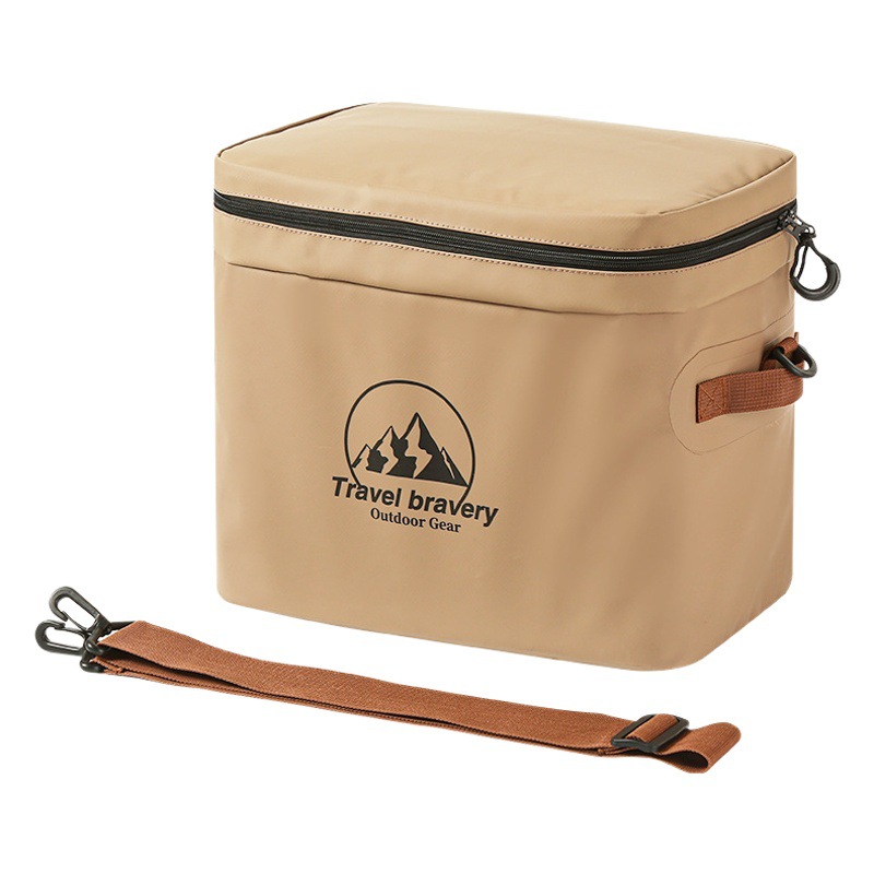 Bolsa de hielo portátil para conservación de alimentos, impermeable, con aislamiento, de gran capacidad, 20L, para viajes y campamentos al aire libre.