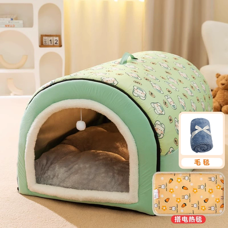 Large dog kennel winter warm dog house removable and washable dog bed four seasons large dog house type cat kennel pet supplies