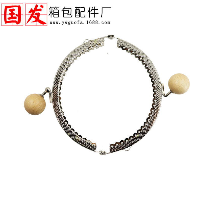 Orejas 10.5CM semicircular encaje de madera en relieve oro al por mayor plata 20MM madera maciza 4 colores cabeza de caramelo