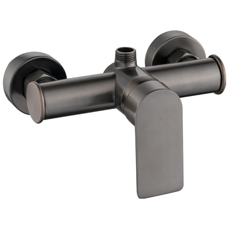 Shower Faucet with Hot and Cold Water, Three-Way Wall-Mounted Dual-Hole Bathroom Faucet, Kitchen Sink Mixing Valve