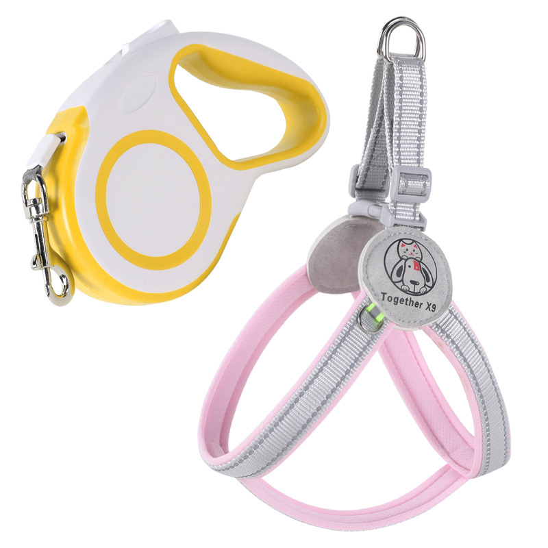 Cuerda de tracción para mascotas transfronteriza antirreflectante correas para perros medianas y grandes tipo chaleco cuerda para perros correas para el pecho para mascotas al por mayor