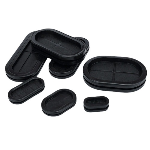 Environmentally friendly oval protective coil double-sided long waist protective coil blind hole dustproof flame retardant over coil rubber ring