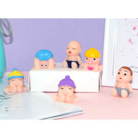 解压小屁孩小团子捏捏乐，蛋壳玩具配件 小男孩软胶公仔减压玩具