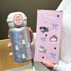 新款大容量保温杯316不锈钢高颜值学生女生水杯吸管杯子家用水壶