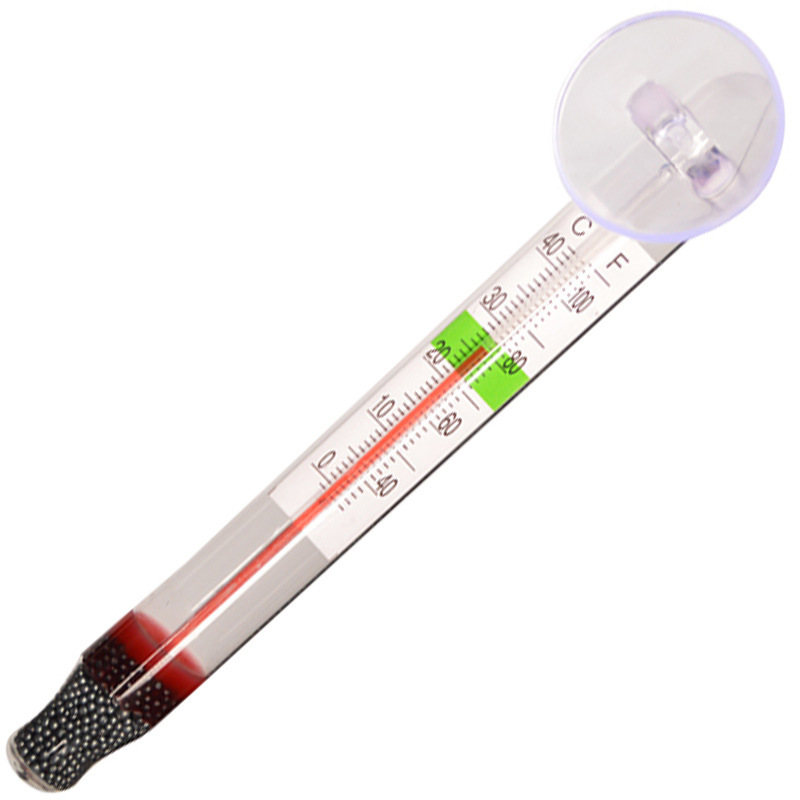 Xiaopang Thermometer Suction Cup Aquarium Water Thermometer High-Precision Waterproof Embedded Fish Tank Turtle Tank Grass Tank Special