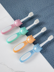 Children's Cute Little Bear Ten Thousand Hair Toothbrush Single Pack 2-10 Years Old Baby Soft-Bristled Toothbrush Manufacturer Wholesale