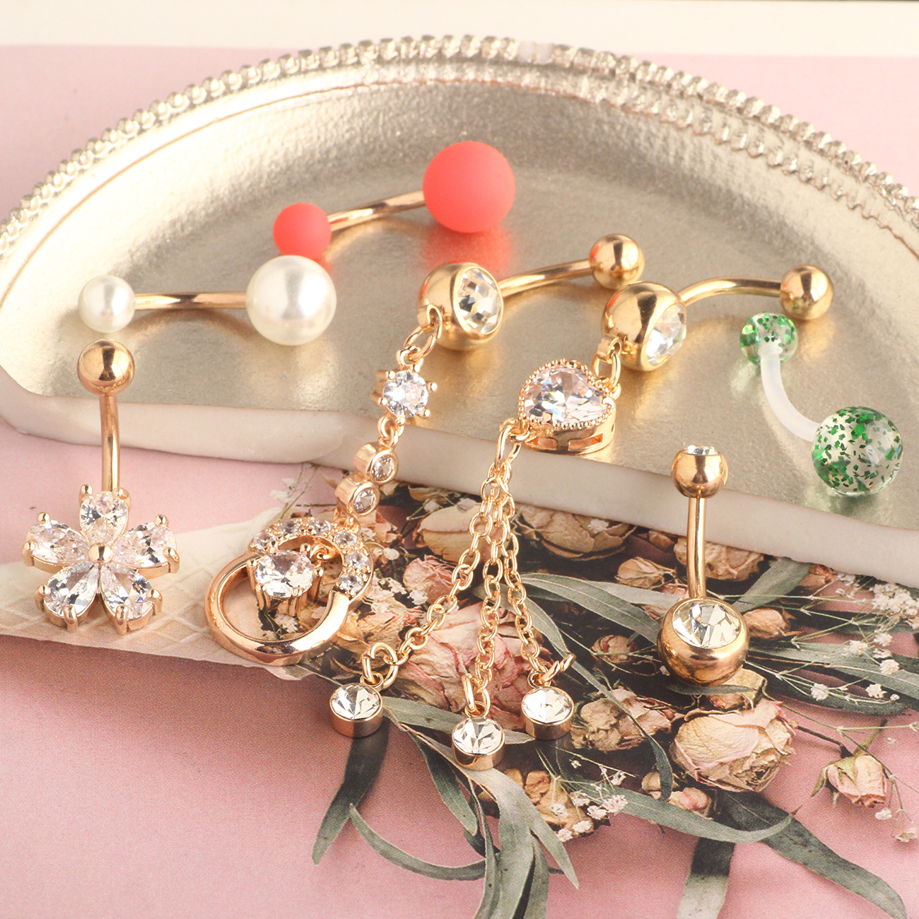 Labret piercing jewelry detail image