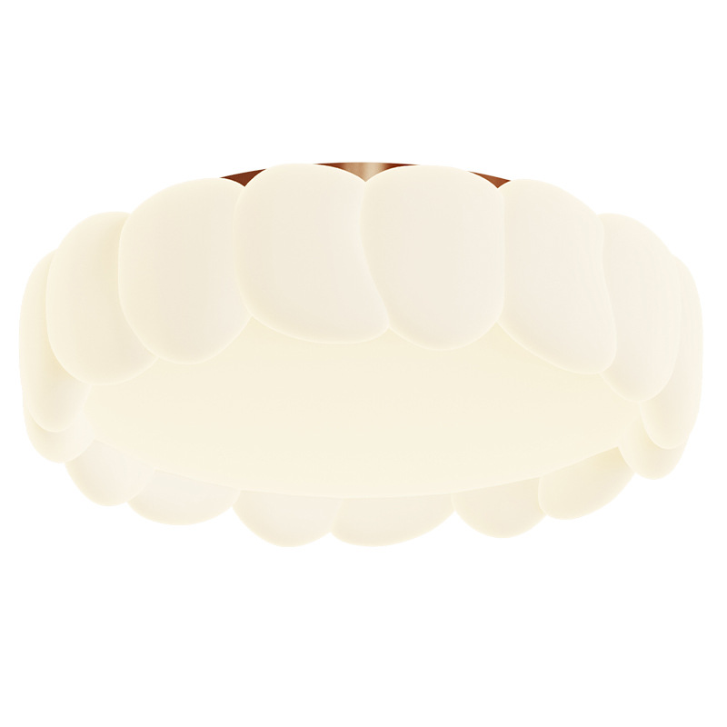 Luz de dormitorio moderna simple luz de techo de espectro completo cálida romántica crema viento luz de la habitación de niños luz de estudio 412L