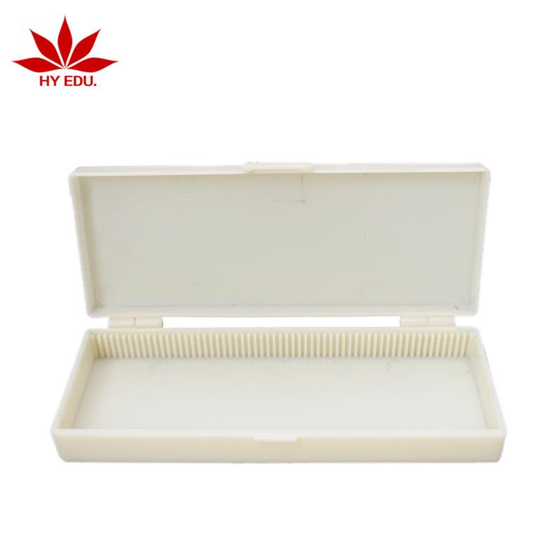 塑料制生物切片盒60片装显微镜玻片标本盒不变型红叶教仪