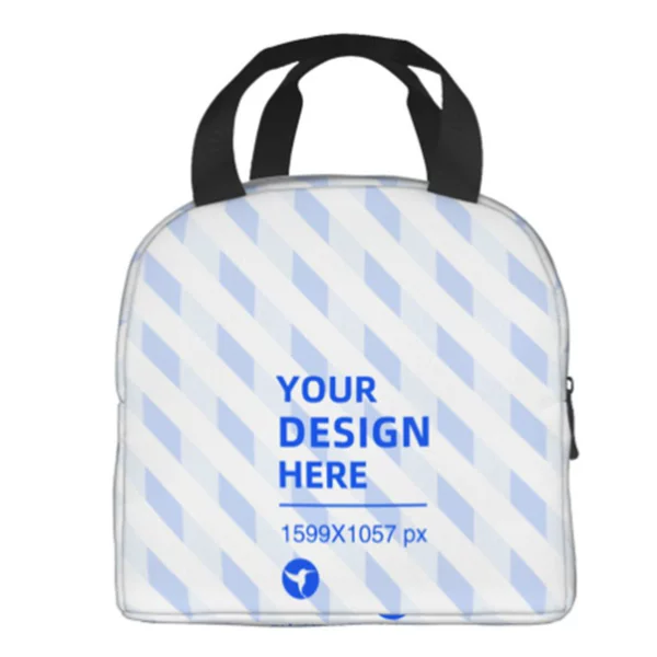 3D New Product Cross-Border Printing Lunch Bag Primary and Secondary School Students Insulated Lunch Box Handbag Dropshipping