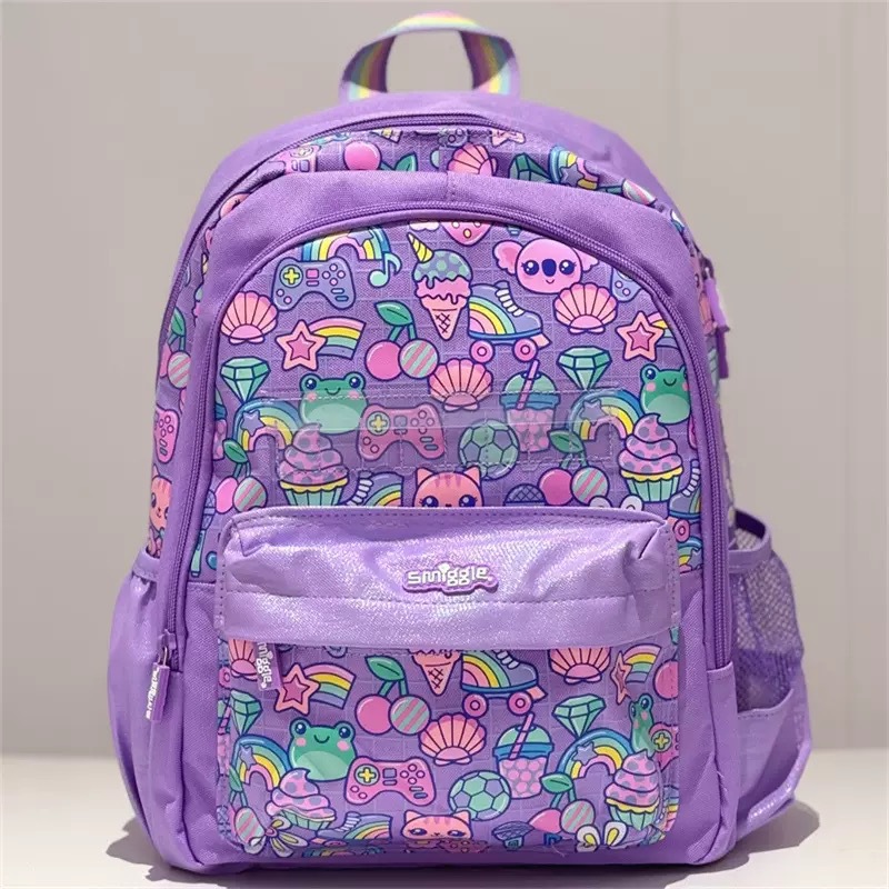 Australia Smiggle caricatura mochila de tamaño medio jardín de infantes mochila de hombro 3D con sombrero de caricatura