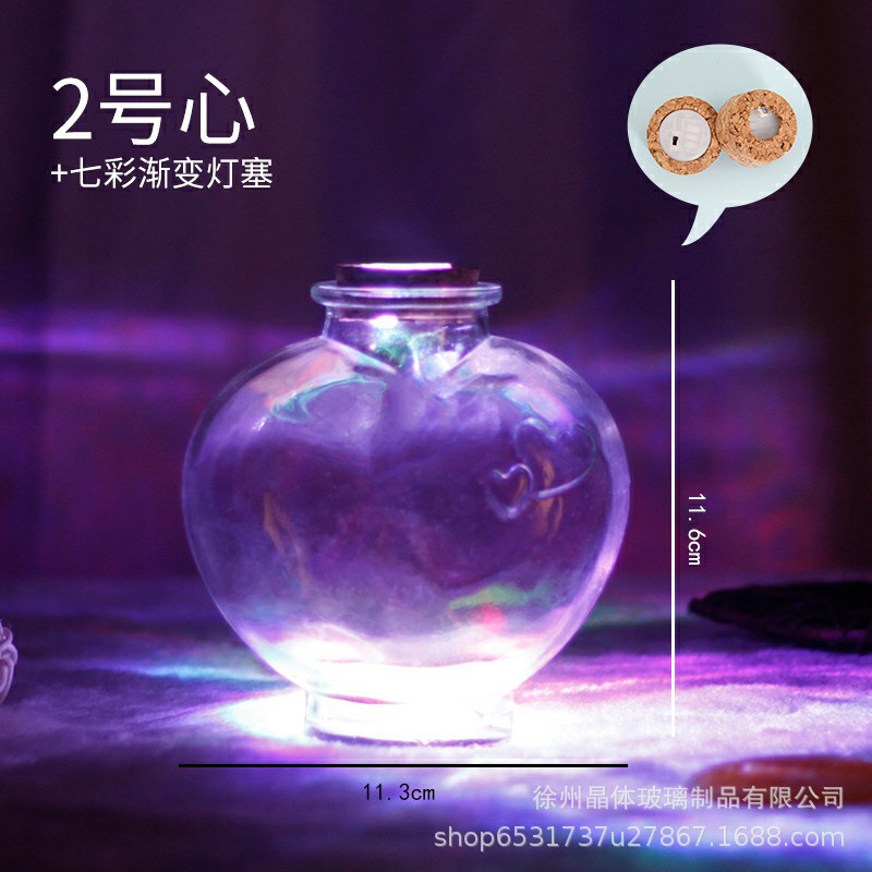 Botella de deseos DIY botella de vidrio botella de estrella regalo creativo botella de arco iris botella de mar