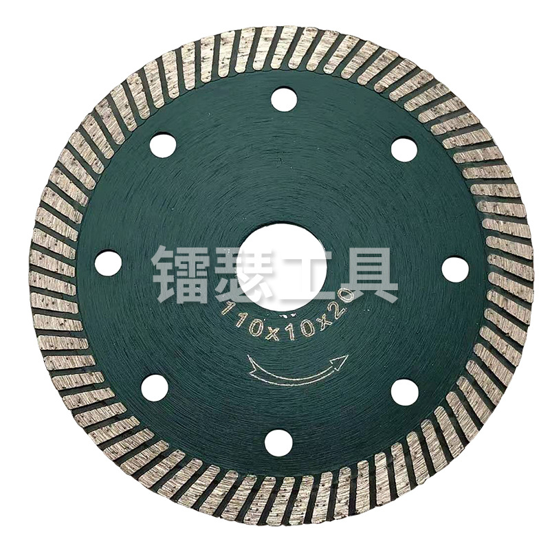 跨境瓷砖切割片热压细齿波纹片混凝土石材干切角磨机开槽锯片