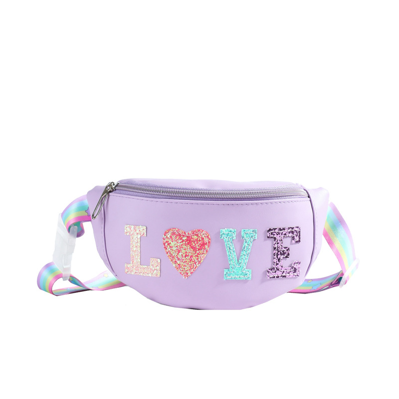 2025 nuevo bolso para niños letras de estilo extranjero, bolso de moda de sequillas para bebés, bolso de pecho popular coreano para niños y niñas