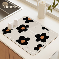 Kitchen drain mat, tea cup mat, bar counter absorbent pad, faucet splash mat, heat insulation mat, water-resistant anti-slip mat