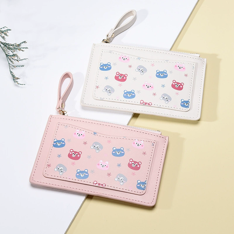 Wallet, short thin cartoon shoulder bag, Korean style