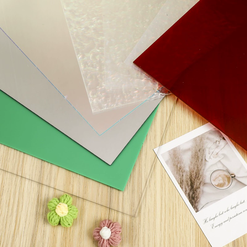 Цветная прозрачная акриловая пластина, демонстрационная коробка, плита из плексигласа, черный чай, УФ-печать и обработка гравировки