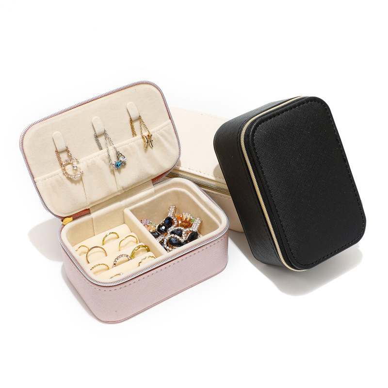 New Creative Jewelry Jewelry Box Light Luxury Exquisite Earrings Earrings Ring Necklace Travel Portable Storage Box New Creative Jewelry Jewelry Box Light Luxury Exquisite Earrings Earrings Ring Necklace Travel Portable Storage Box