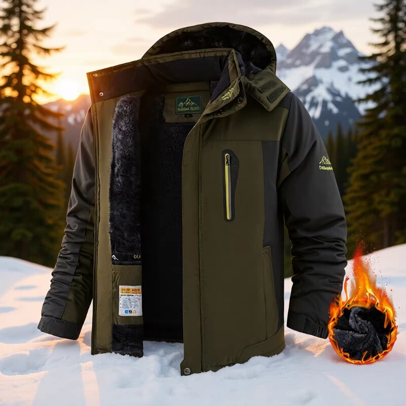 Aliexpress New Plus-Size Outdoor Fleece-Lined Thickened Jacket Fishing Clothing for Spring, Autumn, and Winter Warmth