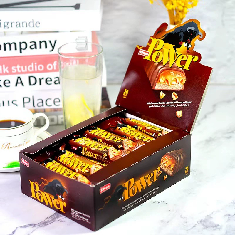 Turkey imported caramel beefly balds bolic frame candy chocolate sandwich milk coconut flavor 480g/box