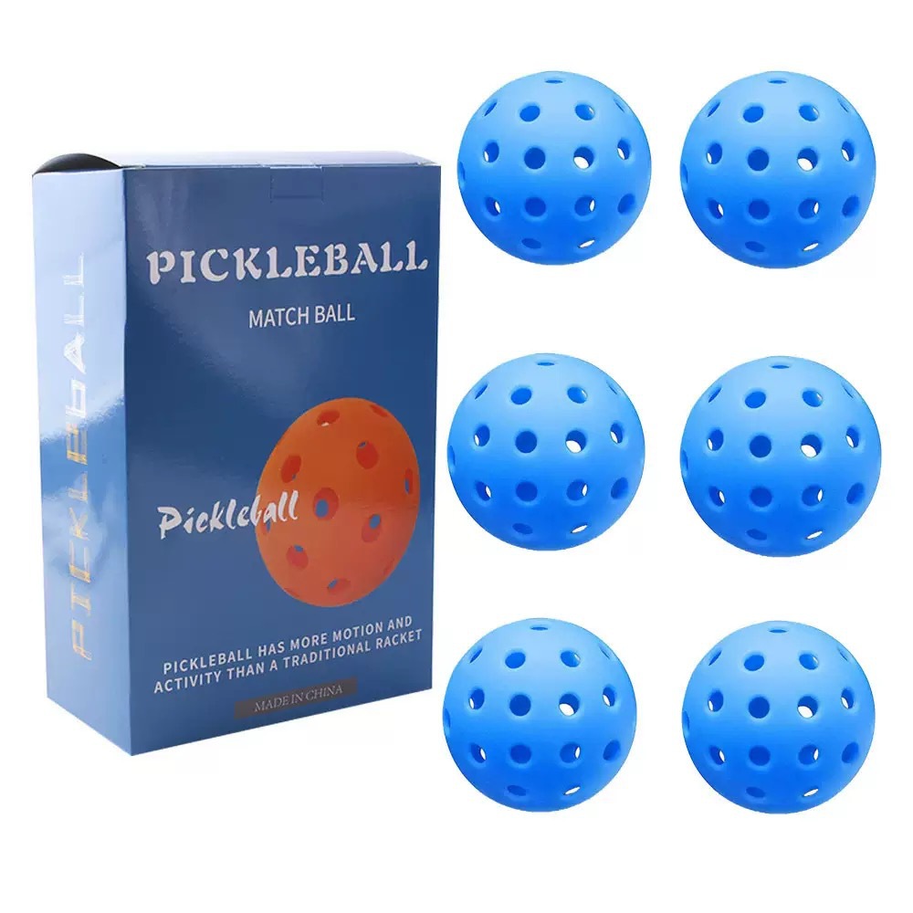 Tpe Injection Molded Pickleball 6 Pack 74mm Pickleball Golf Hole Ball Boxed Source Factory Direct Sale