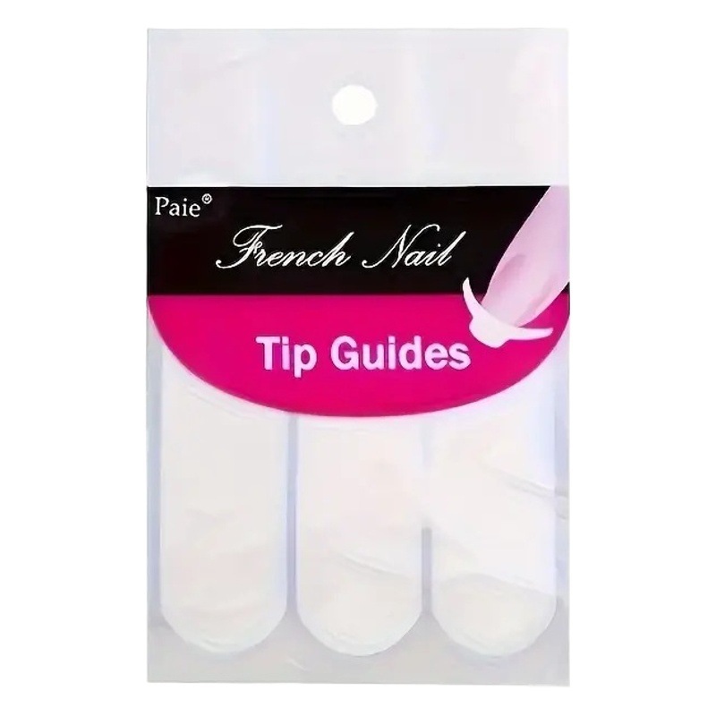 Nail Art Supplies French Nail Stickers Smile Stickers 3-in-1 Round Stickers White Nail Stickers Factory Direct Sale 48