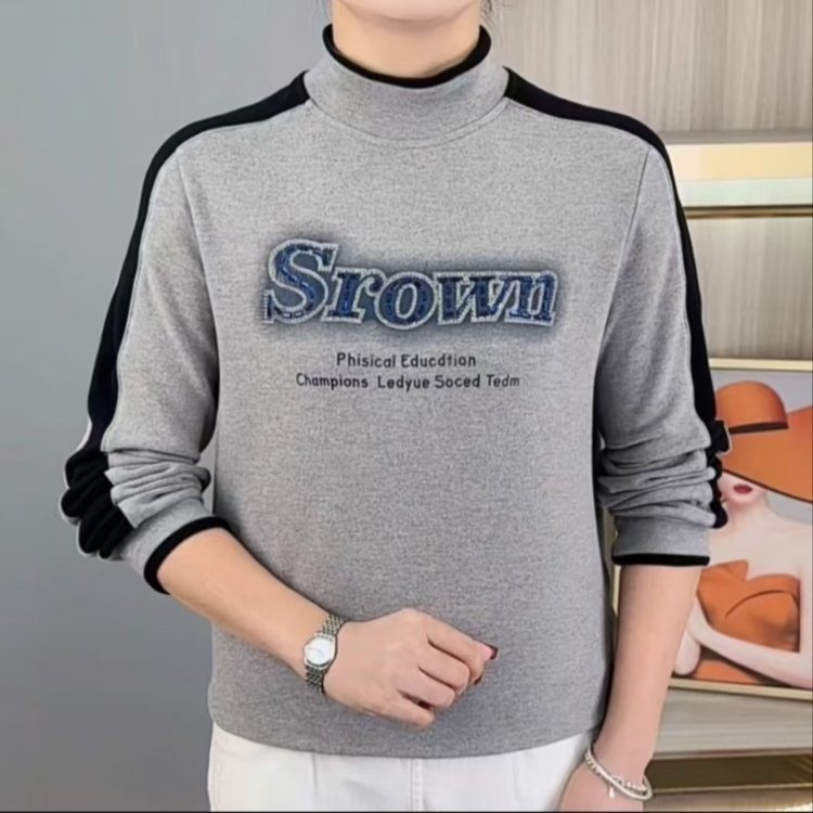 Double-sided velvet keep warm fashionable sweatshirt