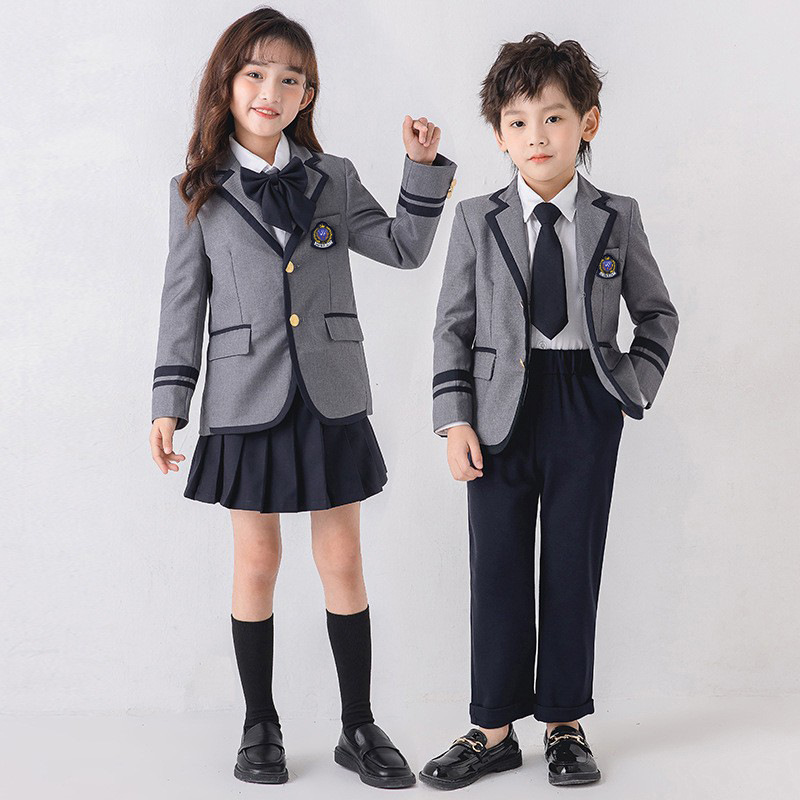 小学生校服春秋套装儿童幼儿园园服学院风英伦班服西装合唱演出服