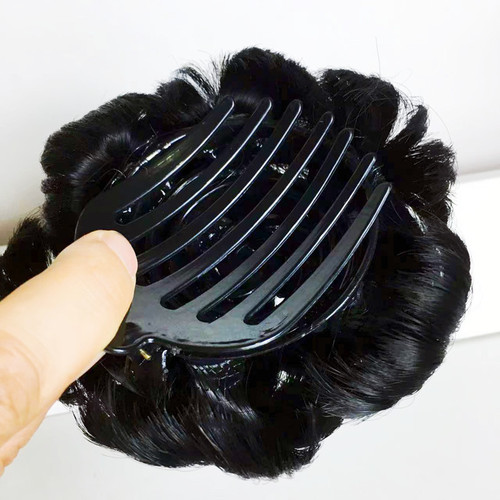 Wig hair bag, flower bud hair accessories, clip-type nine-flower ball head hair curler, five-color hair ring