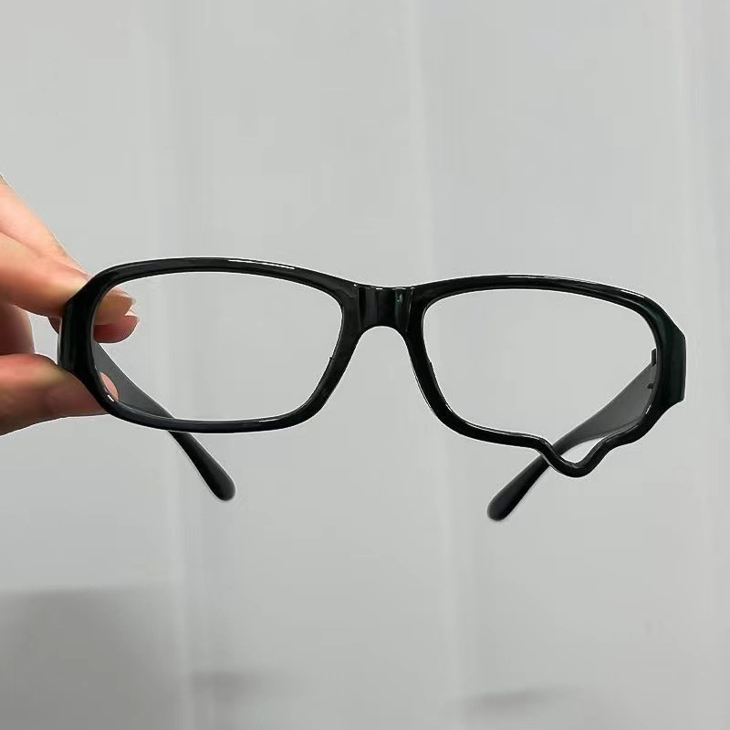 新款眼泪泪滴眼镜日系二次元亚文化哭哭镜 小框黑色动漫超Q异次元