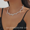 Fashionable necklace, accessory, chain for key bag , suitable for import, European style, light luxury style