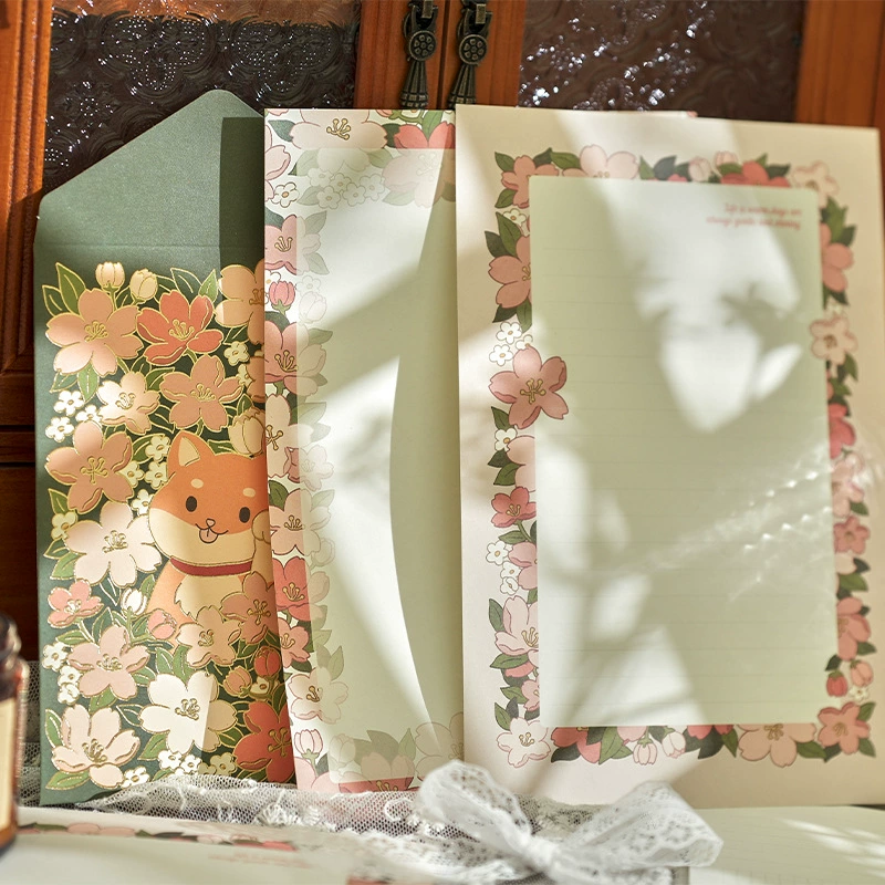 Greeting Card & Envelope Set, romantic fairy-tale designs, 8 motifs, DIY message stationery