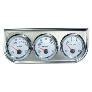 Hot Selling car modification Instrument 2-inch 52MM voltage/water temperature/oil pressure triple combination instrument