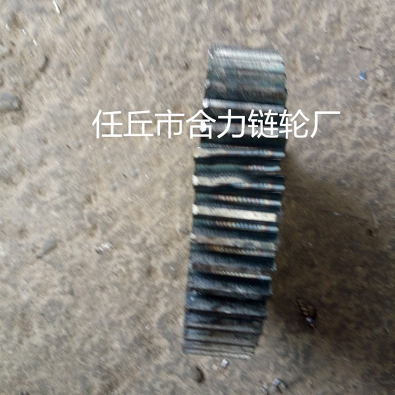 厂家供应45号钢 不锈钢链轮 齿轮 工业链轮 双排喷涂配件尼龙链轮