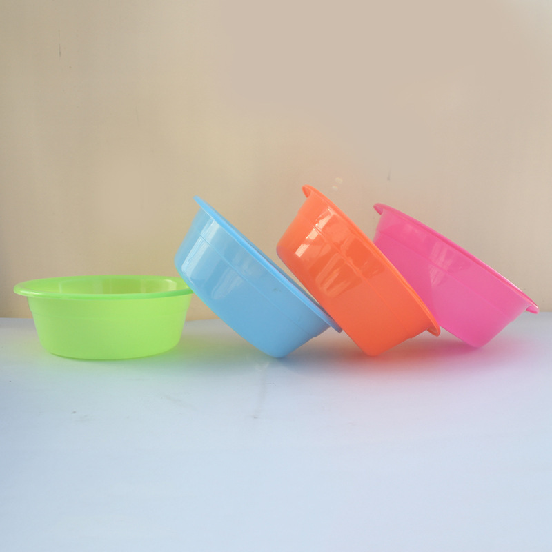 Factory Direct Sales Medium-Sized Household Plastic Washbasin Laundry Basin Promotional Gift Deep Basin Strawberry Small Basin