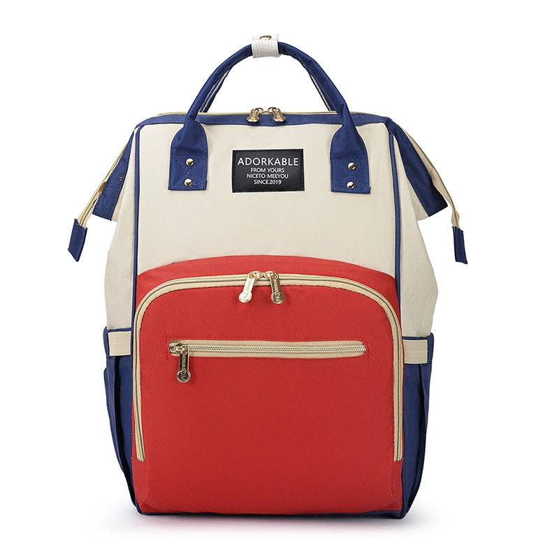 Легкая Детская сумка на спине Модернизированная сухая и влажная сумка большой емкости для мамы Модная Детская сумка контрастного цвета Сумка для мамы