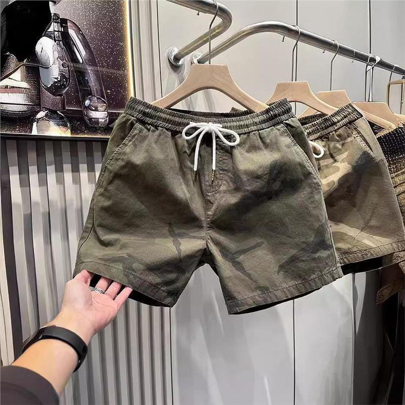 2025 New Camouflage Work Shorts for Men, Loose Casual Men's Shorts, Summer Men's Clothing Cross-Border