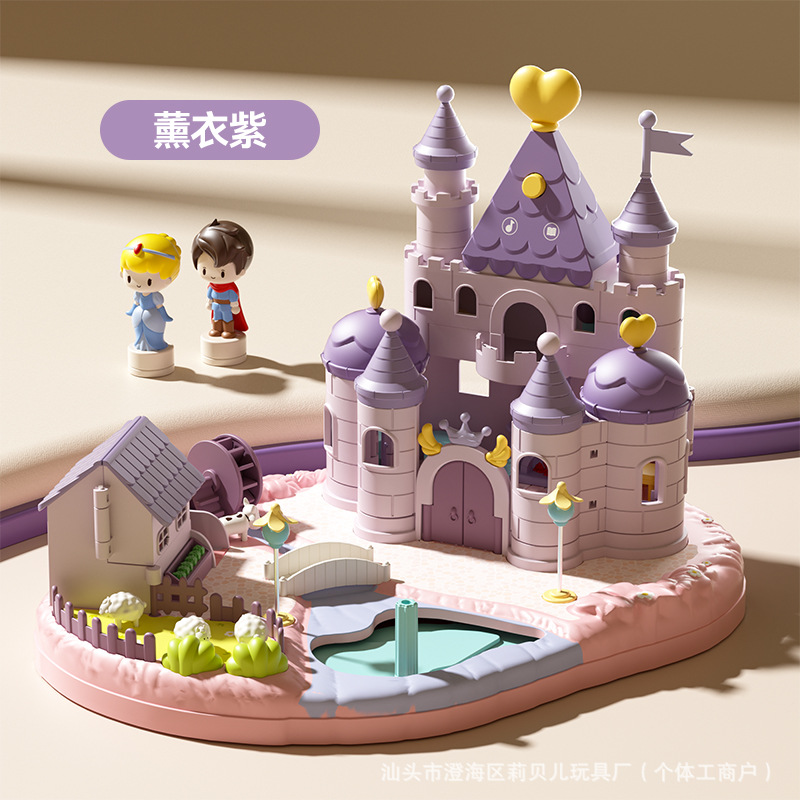Paraíso sorpresa para niños, niña de la ciudad, juego de la casa, juguete, mundo de cuento de hadas, muñeca pequeña, castillo magnético de dibujos animados image 13