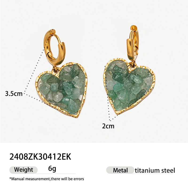 Taina pendientes de resina de piedra natural ojo de tigre pendientes de piedra de nicho femenino diseño pendientes de cristal diamantes estilo europeo y americano