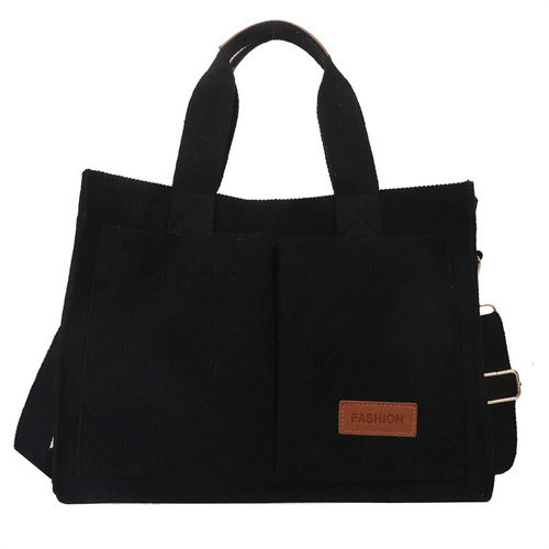 Corduroy Large Capacity Fashion Handbag  Spring and Summer New Fashion Style This Year’s Popular Shoulder Bag Tote Bag