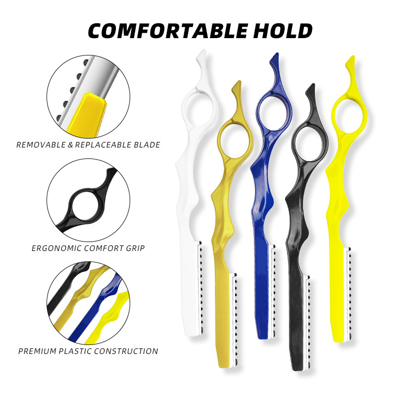 Professional Hair Thinning Razor for Hairdressing, Home Use Eyebrow Shaping and Facial Shaving Razor, Plastic Professional Hair Razor Professional Hair Thinning Razor for Hairdressing, Home Use Eyebrow Shaping and Facial Shaving Razor, Plastic Professional Hair Razor