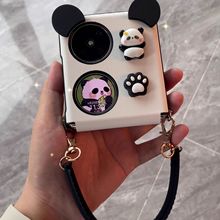 适用华为pocket2手机壳折叠屏手提外壳网红壳萌趣铰链全包便携壳