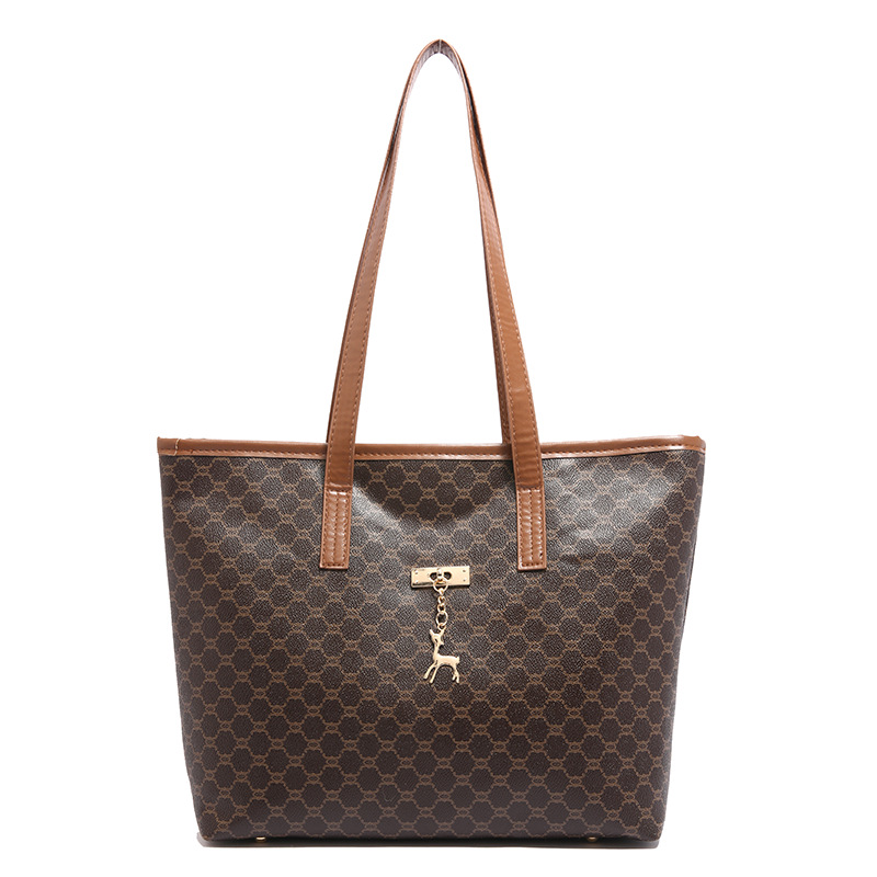 Bolsa de hombro de viaje retro de gran capacidad bolsa de mujer primavera 2025 moda color contrastante empalme brazaleta