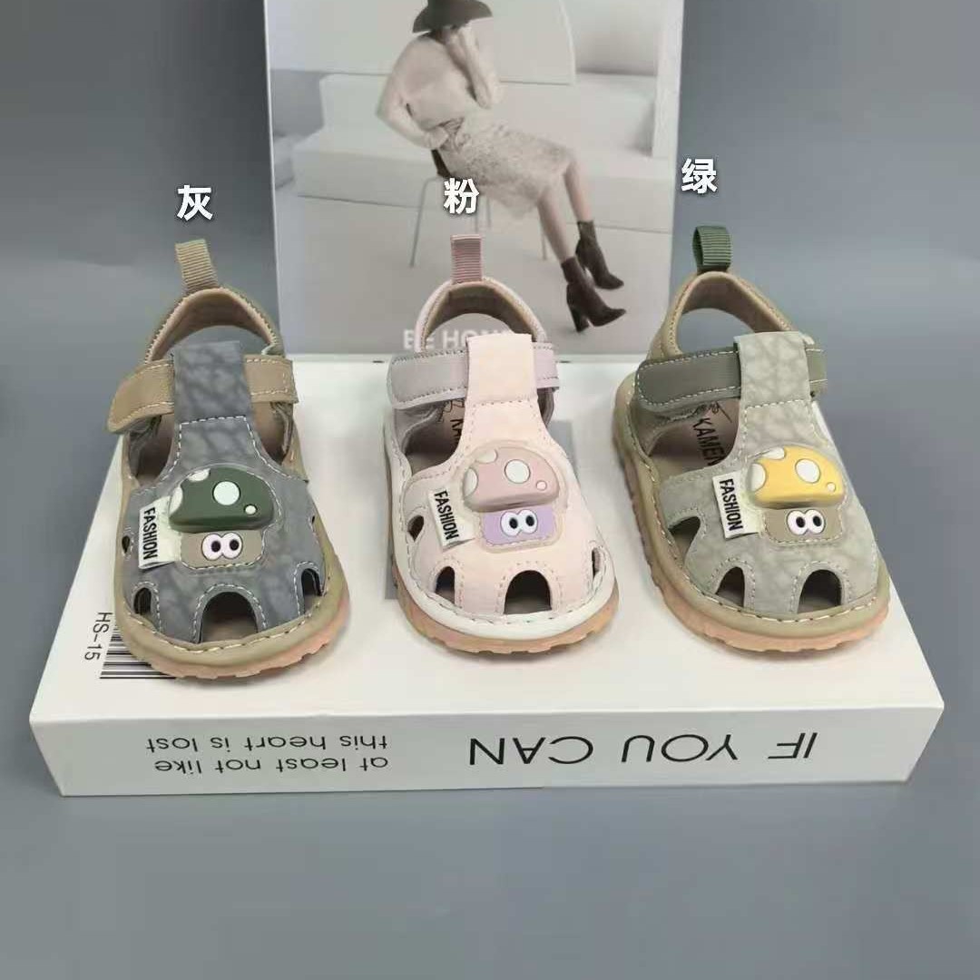 2026 New Summer Kidsren's Baotou Anti-Kick Baby Toddler Shoes Cartoon Screaming Shoes Infant Toddler Sandals
