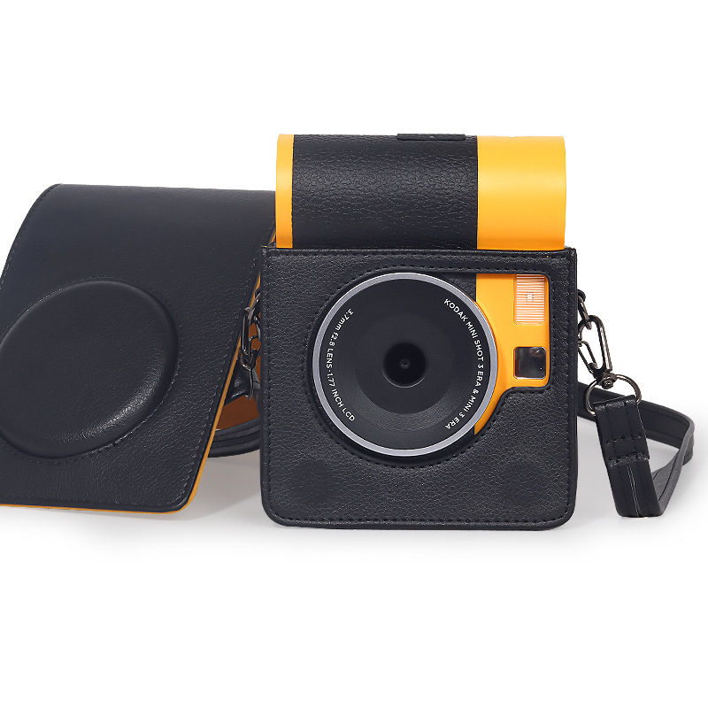 Suitable for Kodak Polaroid Ms300 Pure Color Vertical Camera Bag Anti-Fall Storage Protective Cover Cosmetics Bag Crossbody Bag Suitable for Kodak Polaroid Ms300 Pure Color Vertical Camera Bag Anti-Fall Storage Protective Cover Cosmetics Bag Crossbody Bag