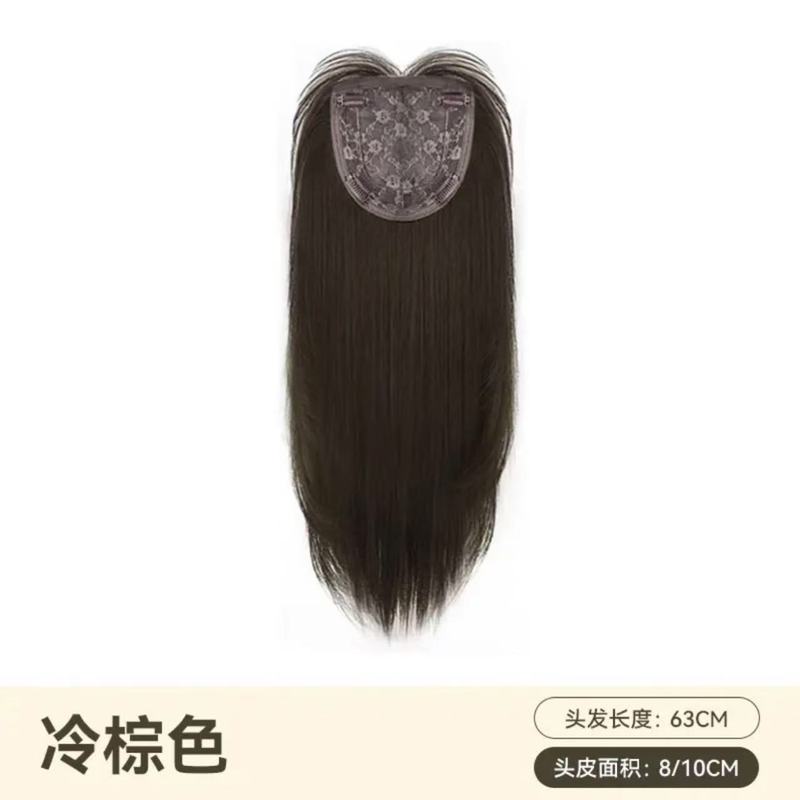 【不用戴发网】新款增加发量无痕超薄透气头顶补发高颅顶假发片|undefined