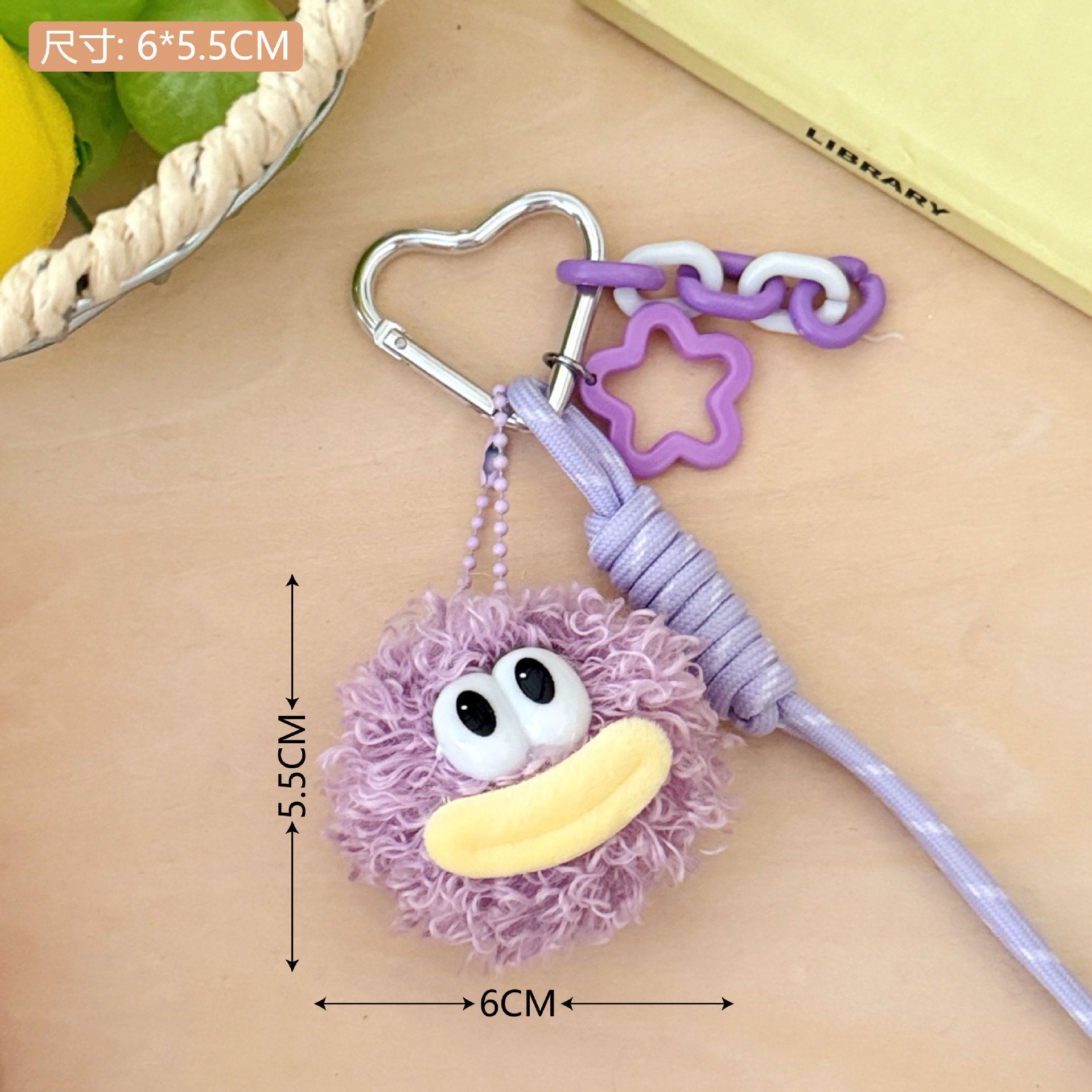 Creativo bolso de peluche muñeca colgante llavero de automóvil colgante universal chica corazón bolso de peluche colgante mayorista