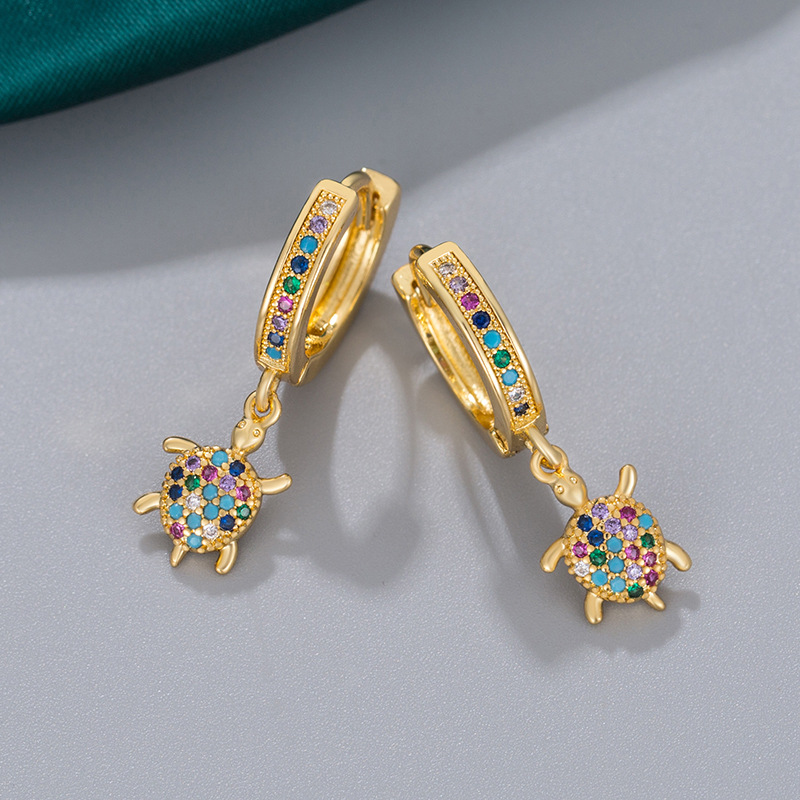 时尚夸张动物耳环